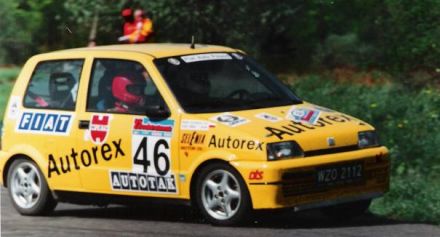 Jacek Sikora i Marek Kaczmarek - Fiat Cinquecento Sporting.